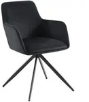 CLP Armlehnenstuhl, Schwarz, Metall, 56x81x62 cm, Esszimmer, St&uuml;hle,