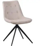 CLP Drehstuhl, Creme, Metall, 48x82x56 cm, Arbeitszimmer, B&uuml;rost&uuml;hle, Drehst&uuml;hle