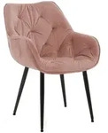 CLP Armlehnenstuhl, Rosa, Metall, 58x83x62 cm, Esszimmer, St&uuml;hle, Esszimmerst&uuml;hle,