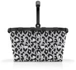 Reisenthel Einkaufskorb Carrybag frame leo nero, Mehrfarbig, Textil, 22 L, 48x29x28