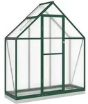 vidaXL Gew&auml;chshaus, Gr&uuml;n, Metall, 58x202x169 cm, Gartenzubeh&ouml;r, Gew&auml;chsh&auml;user