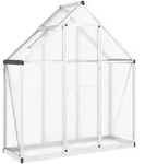 vidaXL Gew&auml;chshaus, Silber, Metall, 58x195x169 cm, Gartenzubeh&ouml;r,...