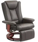 Homcom Relaxsessel,, Braun, Holzwerkstoff, Nachbildung, F&uuml;llung: Schaumstoff,