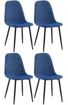 CLP Stuhl, Blau, Metall, 44x88x54 cm, Esszimmer, St&uuml;hle, Esszimmerst&uuml;hle,