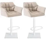 CLP Barhocker, Creme, Metall, 64x88x45 cm, Esszimmer, Barm&ouml;bel, Barhocker
