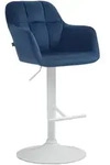 CLP Barhocker, Blau, Textil, 57x97x59 cm, Esszimmer, Barm&ouml;bel, Barhocker