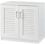 [en.casa] Schuhschrank, Wei&szlig;, Holzwerkstoff, Rechteckig, 63x62x36 cm,...