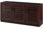 [en.casa] Schuhschrank, Wenge, Holzwerkstoff, Rechteckig, 125x62x36 cm, Garderobe,