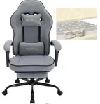 Woltu Gamingstuhl, Grau, Textil, Drehkreuz, 63.5x117.5x60 cm, Kinder- &...