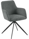 CLP Armlehnenstuhl, Grau, Metall, 56x81x62 cm, Esszimmer, St&uuml;hle, Esszimmerst&uuml;hle,