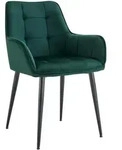 CLP Esszimmerstuhl, Dunkelgr&uuml;n, Metall, 58x86x62 cm, Esszimmer, St&uuml;hle,