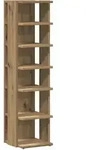 vidaXL Schuhschrank, Braun, Holzwerkstoff, 27x102x28 cm, Garderobe,