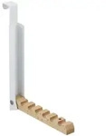 Relaxdays T&uuml;rgarderobe, Mehrfarbig, Metall, Holz, 2.5x21x18 cm, Garderobe,