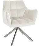 CLP Armlehnenstuhl, Creme, Metall, 67x81x58 cm, Esszimmer, St&uuml;hle, Esszimmerst&uuml;hle,