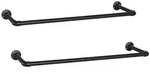 Calicosy Kleiderstange, Schwarz, Metall, 30x2.6x11 cm, Garderobe, Garderobenleisten &
