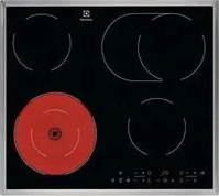 Electrolux GLASKERAMIKKOCHFELD Schwarz 57.6x3.8x50.6 cm
