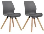 CLP Stuhl, Grau, Holz, 48x87x58 cm, Esszimmer, St&uuml;hle, Esszimmerst&uuml;hle,