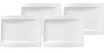 Villeroy & Boch Fr&uuml;hst&uuml;cksteller, Wei&szlig;, Keramik, Rechteckig, Essen & Trinken,