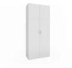 Vicco Aktenregal, Wei&szlig;, Holzwerkstoff, 8 F&auml;cher, Rechteckig, 80x182.4x37 cm,
