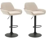 CLP Barhocker, Creme, Metall, 51x89x52 cm, Esszimmer, Barm&ouml;bel, Barhocker