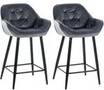 CLP Barhocker, Dunkelgrau, Metall, 54x93.5x57.5 cm, Esszimmer, Barm&ouml;bel,...