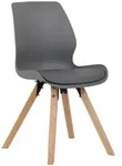 CLP Stuhl, Grau, Holz, 49x87x58 cm, Esszimmer, St&uuml;hle, Esszimmerst&uuml;hle,