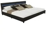 Home Deluxe Led, Schwarz, Kunststoff, Schlafzimmer, Betten, Polsterbetten