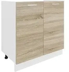 Mid.you Sp&uuml;lenunterschrank, Wei&szlig;, Sonoma Eiche, Holzwerkstoff, 1 F&auml;cher,...