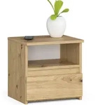 Akord Nachtschrank, Eiche Artisan, Holzwerkstoff, Nachbildung, Holz Optik, 1...