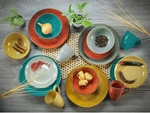 Creatable Speisetellerset, Currygelb, Keramik, 6-teilig, Essen & Trinken, Geschirr,