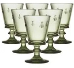 La Roch&egrave;re Weingl&auml;ser, Olivgr&uuml;n, Glas, Essen & Trinken, Gl&auml;ser, Weingl&auml;ser