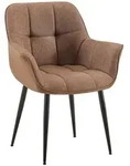 CLP Armlehnenstuhl, Taupe, Metall, 65x85x58 cm, Esszimmer, St&uuml;hle,...
