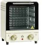 Homcom Minibackofen, Creme, Metall, 27.5x32x25.5 cm, backofengeeignet, Kochen,