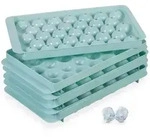 Relaxdays 3Xeisw&uuml;rfelform, T&uuml;rkis, Kunststoff, 24.5x3x14.5 cm, Essen & Trinken,