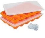Relaxdays 2Xeisw&uuml;rfelform, Orange, Kunststoff, 20.5x3x12.5 cm, Essen & Trinken,