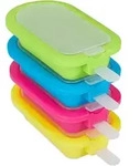 Relaxdays 4Xeisform, Mehrfarbig, Kunststoff, 6.5x2.5x14 cm, Essen & Trinken,