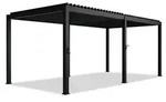 Juskys Pergola/, Anthrazit, Metall, 590x240x300 cm, Sonnen- & Sichtschutz, Pavillons