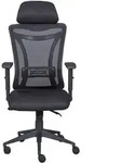 Mid.you Drehstuhl, Schwarz, Textil, Drehkreuz, 61x125-135x88 cm, Arbeitszimmer,