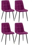 CLP Stuhl, Lila, Metall, 45x84x55 cm, Esszimmer, St&uuml;hle, Esszimmerst&uuml;hle,