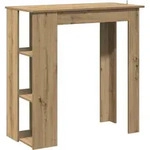 vidaXL Bartisch, Hellbraun, Holzwerkstoff, 50x103.5x102 cm, Esszimmer, Barm&ouml;bel,