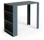 Vicco Bartisch, Anthrazit, Holzwerkstoff, 3 F&auml;cher, Rechteckig,Rechteckig,