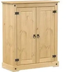 vidaXL Schuhschrank, Braun, Holz, 38.5x108x86 cm, Garderobe, Schuhaufbewahrung,