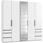 Mid.you Dreht&uuml;renschrank Wimex Level 36A, Wei&szlig;, Holzwerkstoff, 6 F&auml;cher, 6