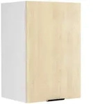 Mid.you K&uuml;chenoberschrank, Wei&szlig;, Honigeiche, Kunststoff, Holzwerkstoff, 1 F&auml;cher,
