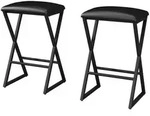 Vicco Barhocker, Schwarz, Metall, Rechteckig, 40x64x34 cm, Esszimmer, Barm&ouml;bel,
