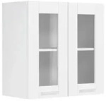 Mid.you K&uuml;chenoberschrank, Wei&szlig;, Kunststoff, Glas, Holzwerkstoff, 1 F&auml;cher,