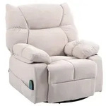 Homcom Relaxsessel, Beige, Textil, 1-Sitzer, F&uuml;llung: Schaumstoff, 90x98x98 cm,