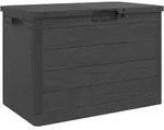 vidaXL Outdoor-Kissenbox, Anthrazit, Kunststoff, 77.5x53x44.5 cm, Aufbewahrung &