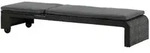Gardenson Sonnenliege, Schwarz, Kunststoff, 60x32x196 cm, R&auml;der am Kopfende,