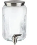 Getr&auml;nkespender, Klar, Metall, Glas, 3,8 L, 16x25x16 cm, Zapfhahn, Essen &...